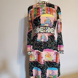 Vintage Paneer Printed Dress